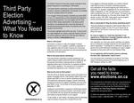 Third party election advertising : what you need to know [2007]