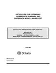 Procedure for preparing an emission summary and dispersion modelling report : guidance for demonstrating compliance with : Section 5 of Regulation 346, General -- Air Pollution R. R. O. 1990 made under the Environmental Protection Act [1998]