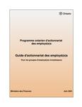 Guide d'actionnariat des employé(e)s : Programme ontarien d'actionnariat des employé(e)s pour les groupes d'employé(e)s investisseurs [2001]