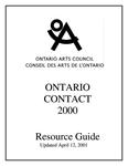 Ontario contact 2000 : resource guide [2001]