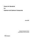 Ontario air standards for cadmium and cadmium compounds [2007]