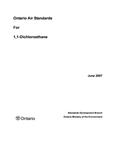 Ontario air standards for 1,1-dichloroethane [2007]