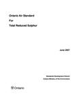 Ontario air standards for total reduced sulphur [2007]