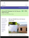 GreenON Rebates for Air-Source Heat Pumps /By Green Ontario Fund and Save on Energy [2017]