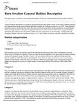 Barn Swallow General Habitat Description [2013]