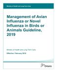 Management of Avian Influenza or Novel Influenza in Birds or Animals Guideline, 2019