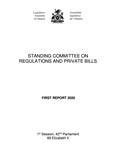 First report 2020 /Standing Committee on Regulations and Private Bills