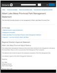 Albert Lake Mesa Provincial Nature Reserve : interim management statement [1991]