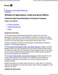 Enhanced Agri-food Workplace Protection Program [2020]