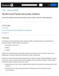Student and Family Advocates initiative [2020]