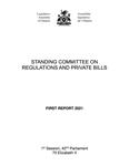 First Report 2021 /Standing Committee on Regulations and Private Bills