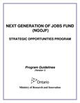 Strategic Opportunities Program : program guidelines [2008]