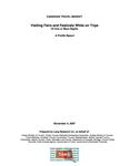 Canadian travel market : visiting fairs and festivals while on trips of one or more nights : a profile report /prepared by Lang Research Inc [2007]