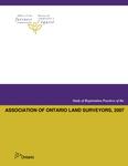 Study of registration practices of the Association of Ontario Land Surveyors, 2007 [2008]