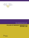 Study of registration practices of the College of Massage Therapists of Ontario, 2007 [2008]