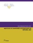 Study of registration practices of the Institute of Chartered Accountants of Ontario, 2007 [2008]