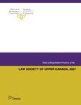 Study of registration practices of the Law Society of Upper Canada, 2007 [2008]