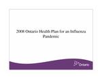 2008 Ontario health plan for an infuenza pandemic