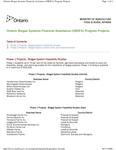 Ontario Biogas Systems Financial Assistance (OBSFA) Program projects [2008]