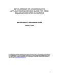 Water quality discussion paper [2008]