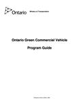 Ontario Green Commercial Vehicle program guide [2009]