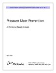 Pressure ulcer prevention : an evidence-based analysis [2009]
