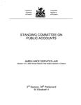 Ambulance services - air (Section 3. 01, 2005 Annual report of the Auditor General of Ontario) [2006]