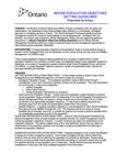 Moose population objectives setting guidelines : executive summary [2009]