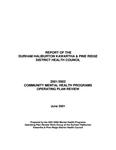 Report of the Durham Haliburton Kawartha and Pine Ridge District Health Council 2001/2002 community mental health programs operating plan review