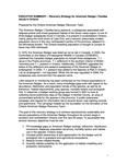 Executive summary - recovery strategy for American Badger (Taxidea taxus) in Ontario /prepared by the Ontario American Badger Recovery Team [2010]