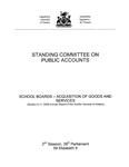 School boards : acquisition of goods and services (Section 4. 11, 2008 Annual report of the Auditor General of Ontario) [2010]
