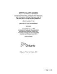 Drive clean guide : emission standards, emission test methods, and technical information relating to Ontario Regulation 361/98 as amended /Drive Clean Office, Ministry of the Environment [2010]