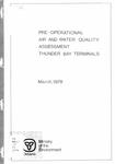 Pre-operational air and water quality assessment in the vicinity of Thunder Bay Terminals Limited [1978]