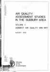 Air quality assessment studies in the Sudbury area [1978]