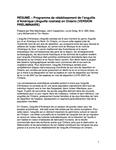 Résumé - programme de rétablissement de l'anguille d'Amérique (Anguilla rostrata) en Ontario (version préliminaire)[ressource électronique] /préparé par Rob MacGregor . . . [et al. ] [2010]