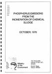 Phosphorous emissions from the incineration of chemical sludge /prepared by J. Archer [1976]