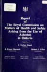 Report of the Royal Commission on Matters of Health and Safety Arising from the Use of Asbestos in Ontario [1984]