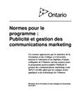 Normes pour le programme : publicité et gestion des communications marketing[ressource électronique] [2011]