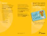 What you need to know about gift cards : smart consumers are good for business [2008]