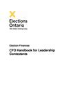 CFO handbook for leadership contestants /Elections Ontario [2011]