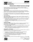 Entertainment industry insurance coverage [2006]