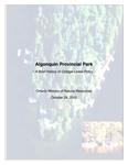 Algonquin Provincial Park : a brief history of cottage lease policy [2012]