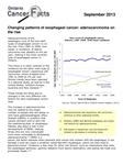 Changing patterns of esophageal cancer : adenocarcinoma on the rise [2013]