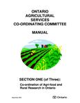 Ontario Agricultural Services Co-ordinating Committee manual [2000]