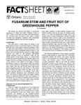 Fusarium stem and fruit rot of greenhouse pepper /R. Cerkauskas [2001]