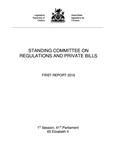 First report 2017 /Standing Committee on Regulations and Private Bills