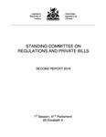 Second report 2016 /Standing Committee on Regulations and Private Bills