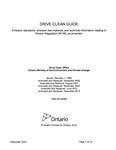 Drive Clean Guide : Emission standards, emission test methods, and technical information relating to Ontario Regulation 361/98 as amended [2015]