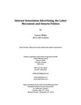 Interest Association Advertising, the Labor Movement and Ontario Politics /by Lauren Millar [2014]