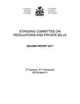 Second report 2017 /Standing Committee on Regulations and Private Bills